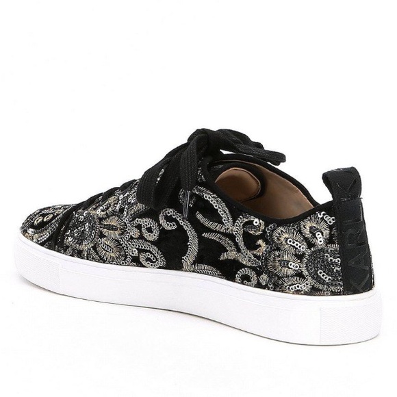 Karl Lagerfeld Paris Evron2 Sequin Sneakers - Picture 3 of 9
